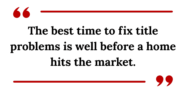 Check Deed before selling house