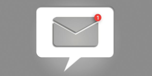 Graphic of a text message and email icon with a red notification bubble showing up