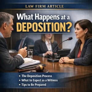 What Happens at a Deposition?