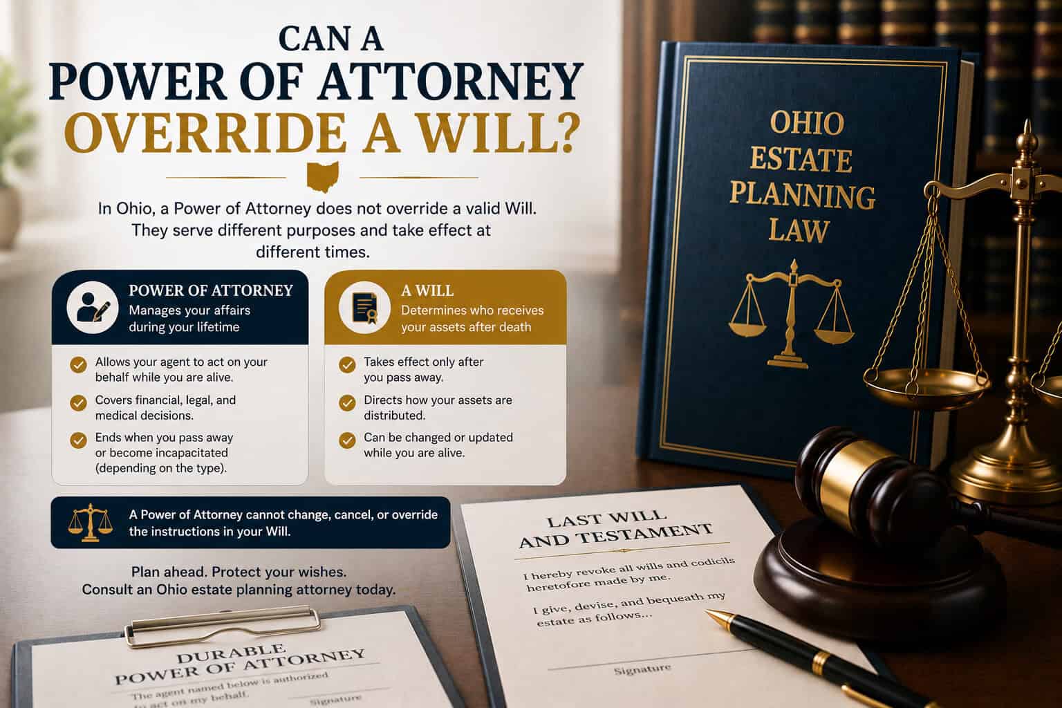 Can a Power of Attorney Override a Will? Ohio Guide