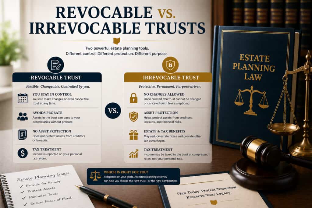Revocable vs. Irrevocable Trusts: What Ohio Families Need to Know